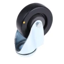 Tente Institutional Swivel Castor 80 kg Load Capacity 100 mm Rubber Wheel with Steel Hub 2470UYP100P30CHC10X90