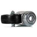 Tente Swivel Castor with 75 mm Rubber Wheel, 60 kg Load Capacity, Steel Hub, Cone Bearing, M10 Stud 2470DYK075P30CHC10X90