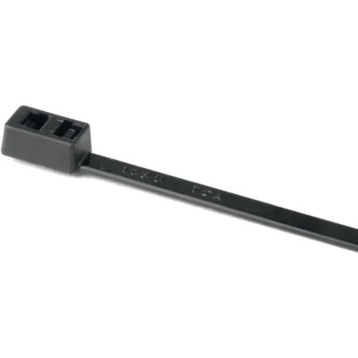 HellermannTyton Cable Tie Inside Serrated, 305 mm Length x 4.7 mm Width, Black Polyamide 66 117-05360 T50IDH-PA66W-BK