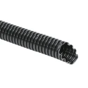 HellermannTyton Plastic Flexible Conduit 10 mm Nominal Diameter, Uncoated, Black, 50 m Reel, IWS Series 169-22100 IWS10-PA6