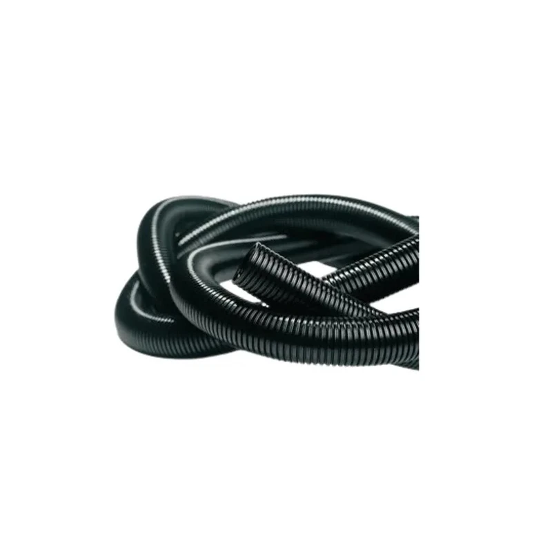 HellermannTyton Plastic Flexible Conduit 10 mm Nominal Diameter, Uncoated, Black, 50 m Reel, IWS Series 169-22100 IWS10-PA6