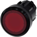 Siemens SIRIUS ACT Series Red Latching Round Push Button Switch, 22 mm Cutout, IP66 IP67 IP69K 3SU1001-0AA20-0AA0
