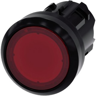 Siemens SIRIUS ACT Series Red Latching Round Push Button Switch, 22 mm Cutout, IP66 IP67 IP69K 3SU1001-0AA20-0AA0