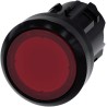 Siemens SIRIUS ACT Series Red Latching Round Push Button Switch, 22 mm Cutout, IP66 IP67 IP69K 3SU1001-0AA20-0AA0