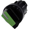Siemens SIRIUS ACT Series 2 Position Selector Switch Head 22 mm Cutout Momentary Green Handle IP66 IP67 3SU1002-2BC40-0AA0