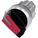 Siemens SIRIUS ACT 2 Position Selector Switch Head 22mm Cutout Red Handle IP69K IP67 IP66 3SU1052-2BF20-0AA0