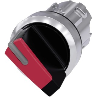 Siemens SIRIUS ACT 2 Position Selector Switch Head 22mm Cutout Red Handle IP69K IP67 IP66 3SU1052-2BF20-0AA0