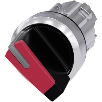 Siemens SIRIUS ACT 2 Position Selector Switch Head 22mm Cutout Red Handle IP69K IP67 IP66 3SU1052-2BF20-0AA0
