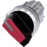 Siemens SIRIUS ACT 2 Position Selector Switch Head 22mm Cutout Red Handle IP69K IP67 IP66 3SU1052-2BF20-0AA0