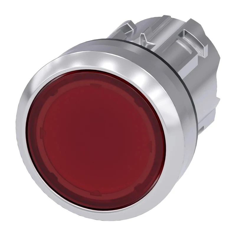 Siemens SIRIUS ACT 3SU10 Series Red Latching Push Button Switch, 22 mm Cutout Diameter, IP69K/IP67/IP66 3SU1051-0AA20-0AA0