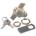 Euro-Locks a Lowe & Fletcher group Company Camlock, 13.2 mm Panel-to-Tongue 22.3 x 19.2 mm, Key Unlock B90-03 (2433A)