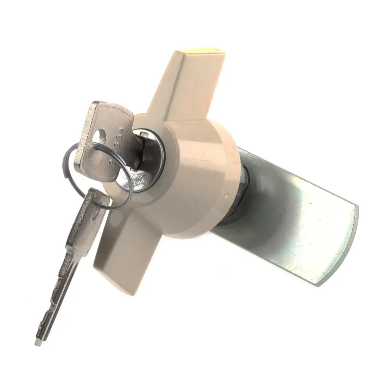 Euro-Locks a Lowe & Fletcher group Company Camlock, 13.2 mm Panel-to-Tongue 22.3 x 19.2 mm, Key Unlock B90-03 (2433A)