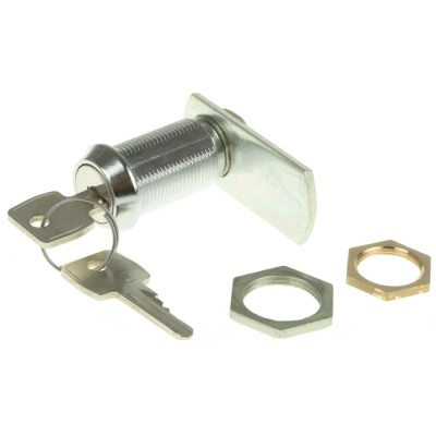 Euro-Locks a Lowe & Fletcher group Company Camlock, 32.7 mm Panel-to-Tongue 20.1 x 17.6 mm, Key Unlock F7E-03-2 (1242E)