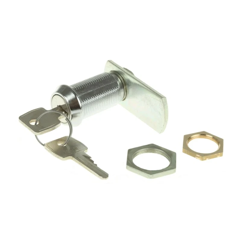 Euro-Locks a Lowe & Fletcher group Company Camlock, 32.7 mm Panel-to-Tongue 20.1 x 17.6 mm, Key Unlock F7E-03-2 (1242E)
