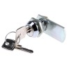 Euro-Locks A Lowe & Fletcher Group Company Chrome Plated Keyed Camlock, 19 mm Panel-to-Tongue 20.1 x 17.6 mm F6E-03-2 (1242E)
