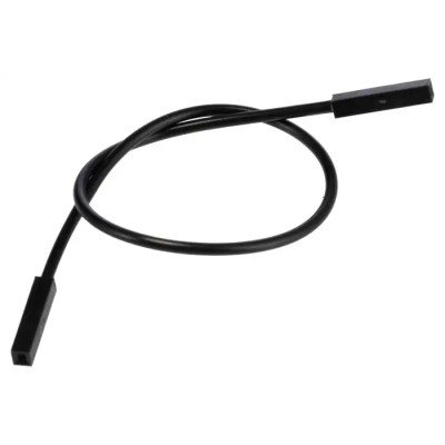 Pomona Patch Cord 3A, 45V AC, Black, 6 in Lead Length 4741-6-0