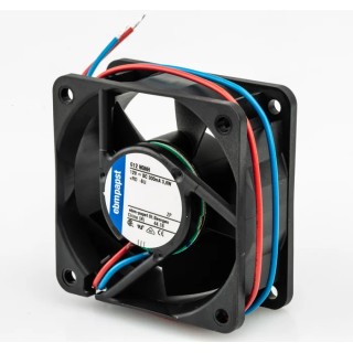 ebm-papst 600 N Series DC Axial Fan 12V dc, 3.8 W, 56 m³/h, 317 mA, Sleeve Bearing, 60 mm x 25.4 mm x 25.4 mm 612NGHH