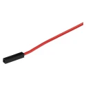 Pomona Patch Cord 3A, 45V AC, Red, 6 in Lead Length 4741-6-2