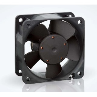 ebm-papst 600 N Series Sleeve Bearing DC Axial Fan 24V DC, 2.1 W, 88 mA Max, 40 m³/h Airflow, , 60 mm x 60 mm x 25.4 mm IP20