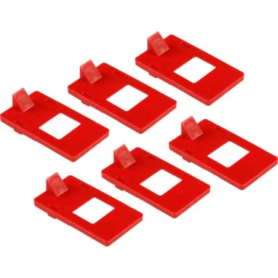 Brady Red Polypropylene Circuit Breaker Lockout Accessory LOCKOUT CLEAT 277 VOLT GENERAL USE PK6