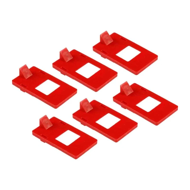 Brady Red Polypropylene Circuit Breaker Lockout Accessory LOCKOUT CLEAT 277 VOLT GENERAL USE PK6