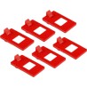Brady Red Polypropylene Circuit Breaker Lockout Accessory LOCKOUT CLEAT 277 VOLT GENERAL USE PK6