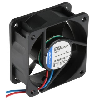 ebm-papst 600 N Series Axial Fan 24V DC, 54 m³/h Airflow, 3.6 W Power, 60 mm Sleeve Bearing 614NGHH