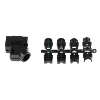 MH Connectors ABS Angled D-Sub Backshell 9 Way Strain Relief MHD45PPK