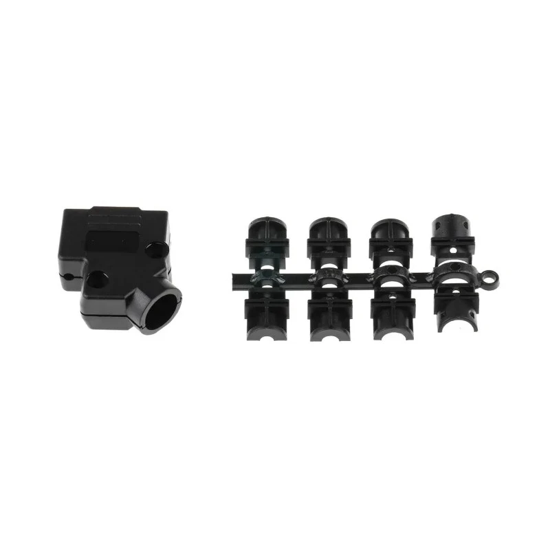 MH Connectors ABS Angled D-Sub Backshell 9 Way Strain Relief MHD45PPK