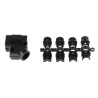 MH Connectors ABS Angled D-Sub Backshell 9 Way Strain Relief MHD45PPK