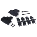 MH Connectors ABS Angled D-Sub Backshell 15 Way Strain Relief MHD45PPK