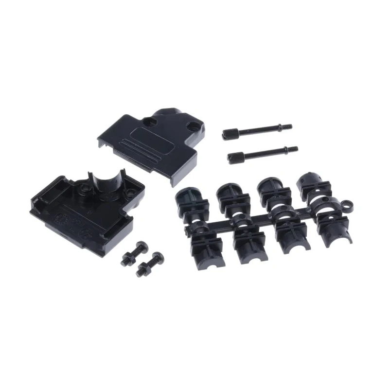 MH Connectors ABS Angled D-Sub Backshell 15 Way Strain Relief MHD45PPK