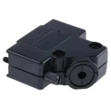 MH Connectors ABS Angled D-Sub Backshell 15 Way Strain Relief MHD45PPK