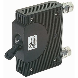 ETA 1-Pole Panel Mount Isolator Switch, Black Handle, IP00 IP40 Rating, 80A Switching Current 8345-B01A-U3M0-DB1B1B-80A