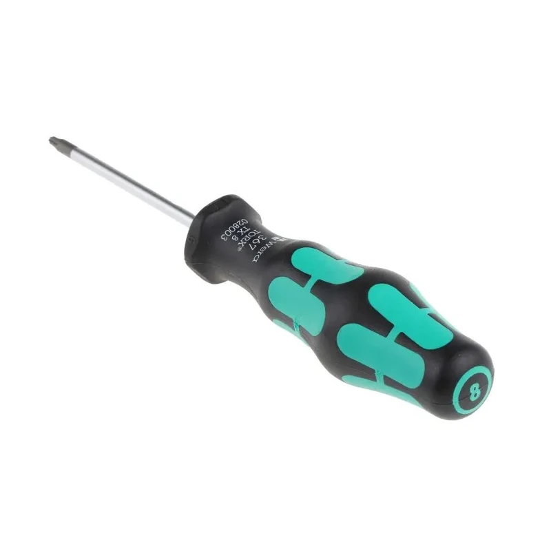 Wera Standard Torx & Torx Plus Screwdriver, T8 Tip, 60mm Blade, 141mm Overall 05028003001