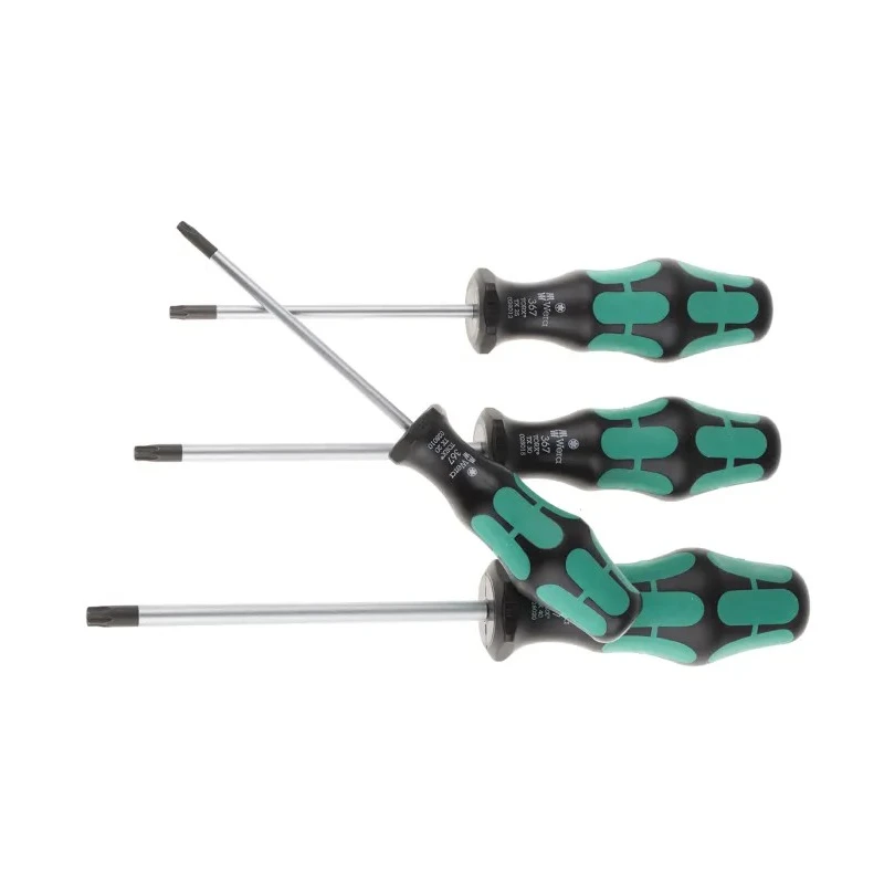 Wera Torx Standard Screwdriver Set with Ergonomic Kraftform Plus Handles, 6-Piece T10-T40 05028062001