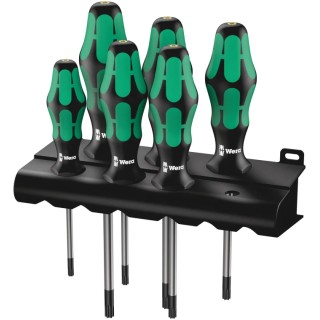 Wera Torx Standard Screwdriver Set, 6-Piece, Tamperproof TX10 to TX40 05138250001