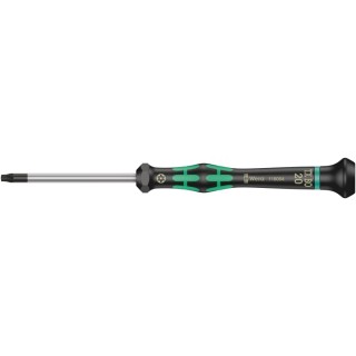 Wera Precision Screwdriver with T20 Tip, 60 mm Blade Length, 157 mm Overall Length, Bi-Material Handle, Nickel 05118054001
