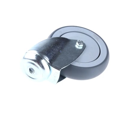 Tente Swivel Castor with 125 mm Wheel Diameter, 100 kg Load Capacity, Rubber Wheel, Precision Ball 2470PJX125P30CHC10X90
