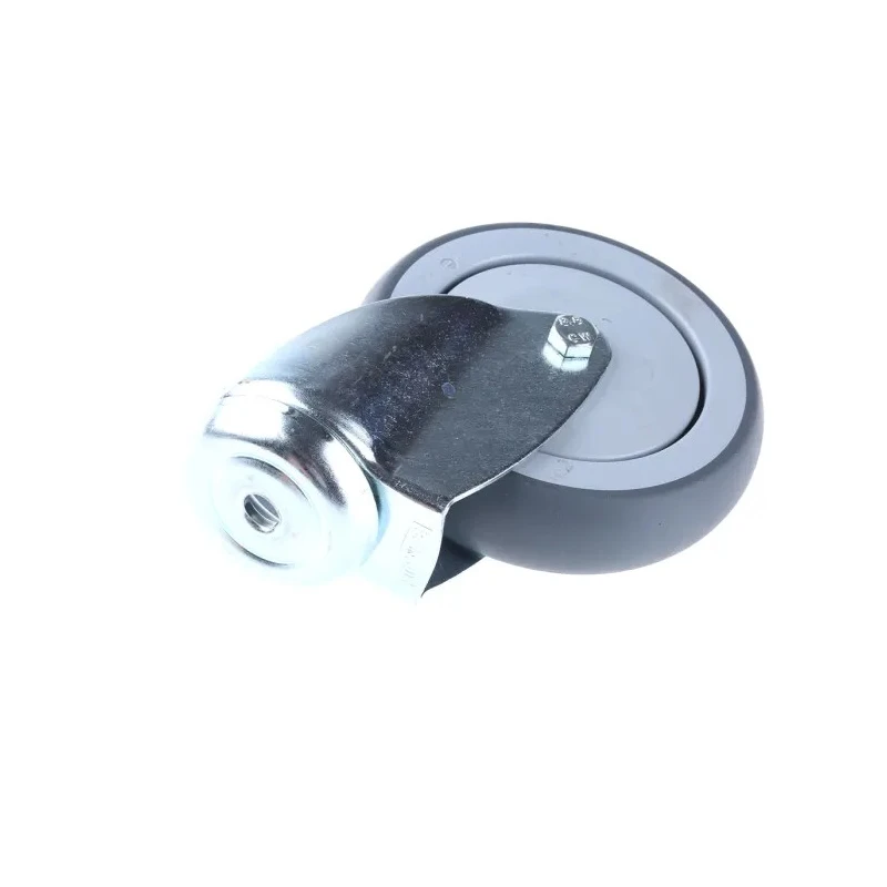 Tente Swivel Castor with 125 mm Wheel Diameter, 100 kg Load Capacity, Rubber Wheel, Precision Ball 2470PJX125P30CHC10X90