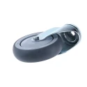 Tente Swivel Castor with 125 mm Wheel Diameter, 100 kg Load Capacity, Rubber Wheel, Precision Ball 2470PJX125P30CHC10X90