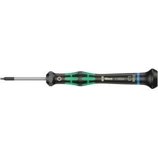 Wera Precision Screwdriver 1.3 mm Tip, 60 mm Blade, 97 mm Overall 05118064001