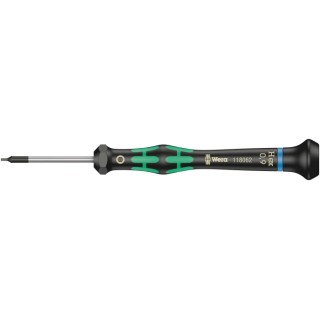 Wera Precision Screwdriver Multi-Component Handle Chrome Plated Blade 0.9 mm Tip 97mm Overall 05118062001