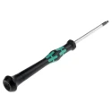 Wera Precision Screwdriver, 3 mm Tip, 60 mm Blade, 157 mm Overall Length, Bi-Material Handle, Chrome Plated Blade 05118096001
