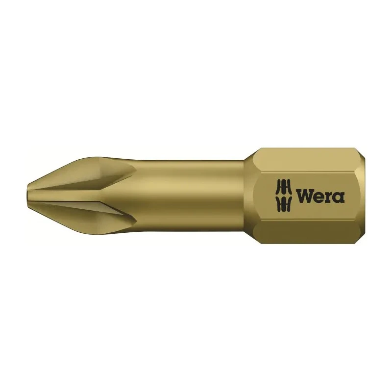 Wera Screwdriver Bit 6.35 mm Tip PZ2 Tip Hex Drive 1-Piece 05056915001