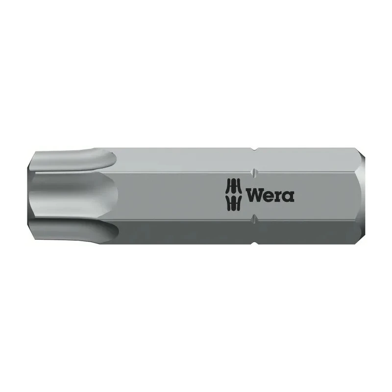 Wera Screwdriver Bit 6.35 mm Hex Drive T40 Tip 25 mm Overall 05066320001