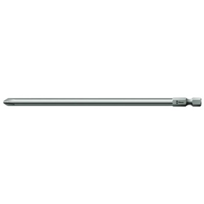 Wera Screwdriver Bit with 1/4 in Square Drive, PH3 Tip, 200 mm Overall Length 05059802001
