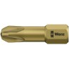 Wera Screwdriver Bit 6.35 mm Hex Drive PZ3 Tip, Chrome Plated Stainless Steel 05056925001