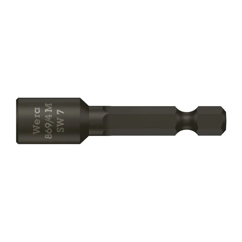 Wera Hex Bit Holder, 0.25 mm Drive, 7 mm Tip, Hex Drive 1-Piece 05060220001
