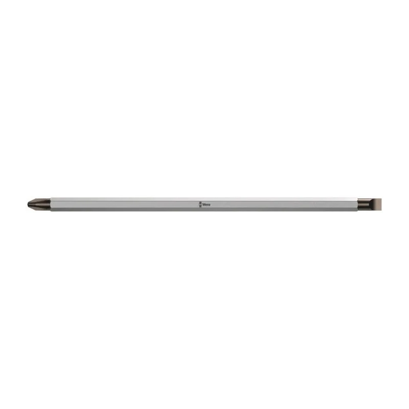 Wera Screwdriver Bit PH1 Size, Chrome Plated Material, 1/4 in Drive, 175mm Overall Length 05002920001
